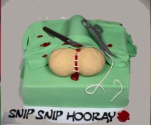 Nashville Tennessee Cut Snip Dick Vasextomy Operation Designer Cake 300x249 - Nashville Tennessee Erotic Cakes Bakery
